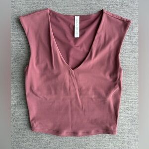 Athleta Pink Fitted Crop Tank Top